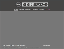 Tablet Screenshot of didieraaron.com